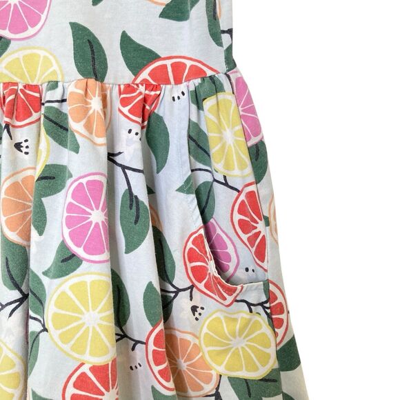 Hanna Andersson Zesty Citrus Super Soft Skater Dress Colorful Girls 5 110 - Picture 6 of 12
